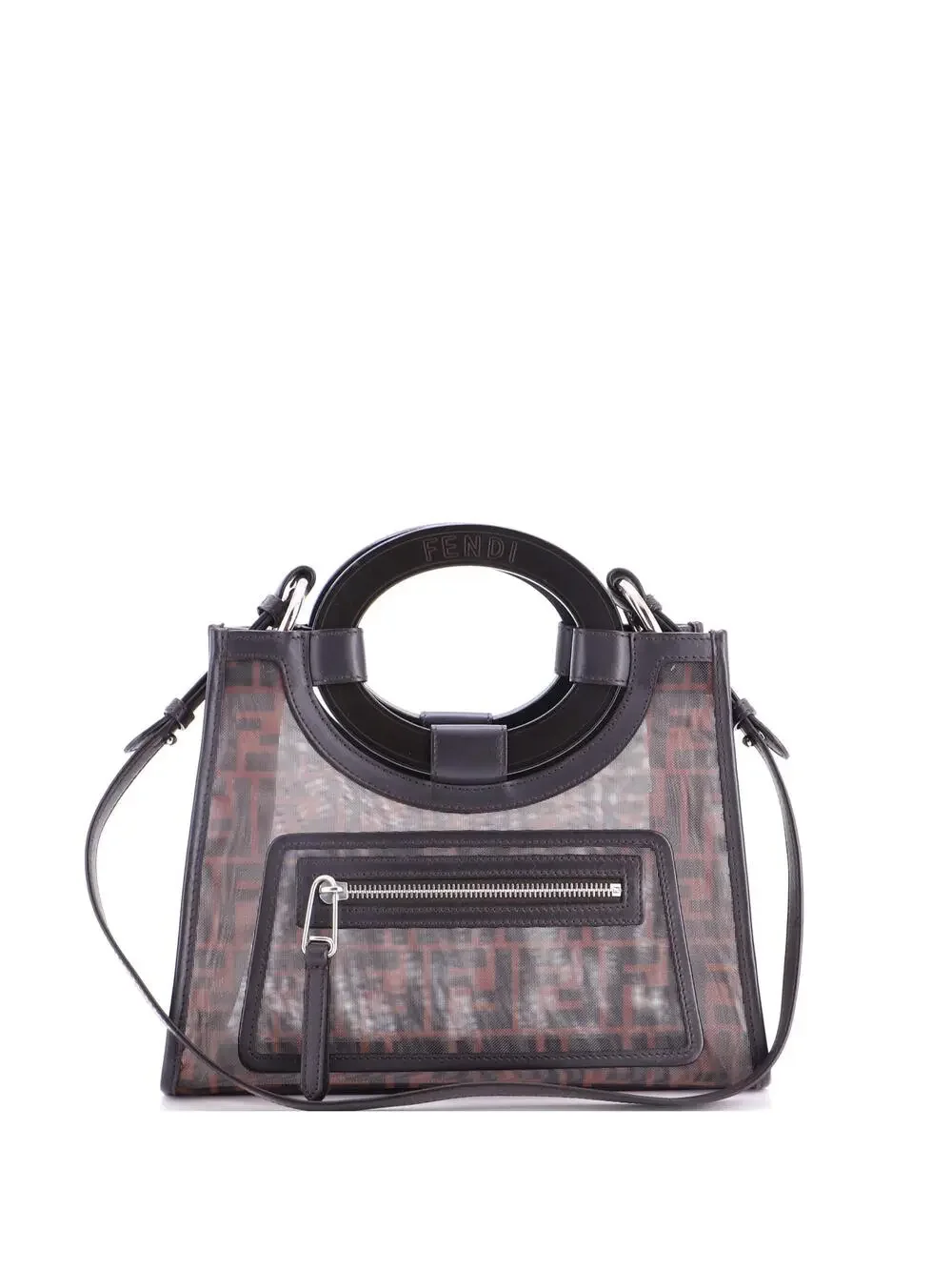 Fendi Runaway Shopper Tote Zucca Mesh #276965F17B